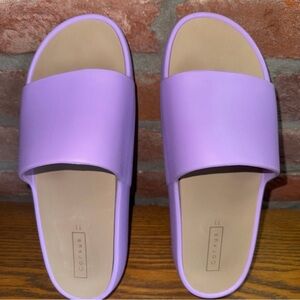 Women's Purple Slide Sandals